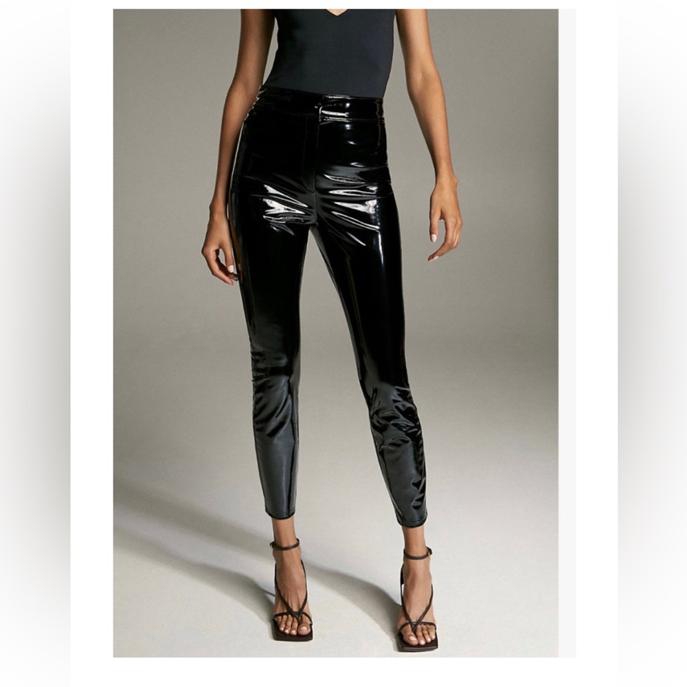 Aritzia babaton nylon shiny black pants